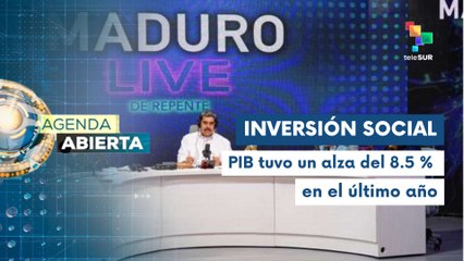 Agenda Abierta 05-12 Venezuela está en su máxima capacidad productiva