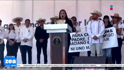 Grecia Quiroz reitera exigencia de justicia por asesinato de Carlos Manzo