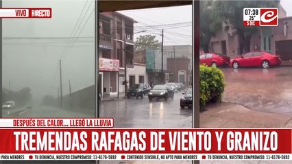 Fuerte temporal de lluvia y viento causó destrozos en Olavarría