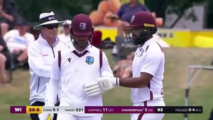 Hope and Greaves make a stand _ Highlights _ New Zealand v West Indies _ 1st Test Day 4