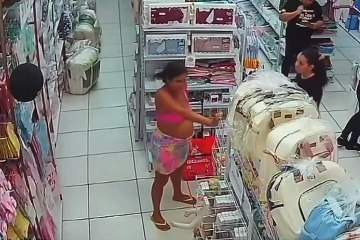 Bebê 'salta' para o mundo em parto-relâmpago dentro de loja de enxoval
