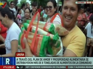 Plan de Amor y Prosperidad Alimentaria llegó a Táchira para beneficiar a las familias de Ureña