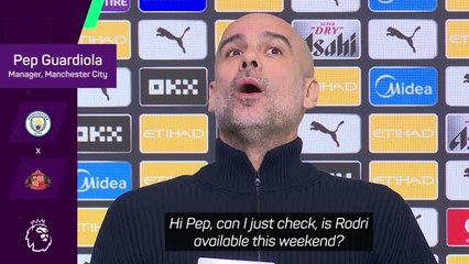 'Ask me in Madrid!' - Pep remains cautious about Rodri's return