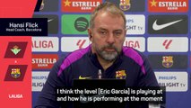 Flick tips Garcia to be a future Barcelona captain