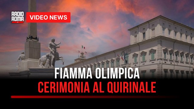 Fiamma olimpica, cerimonia al Quirinale