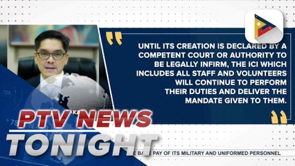 ICI reminds Rep. Duterte about its mandate