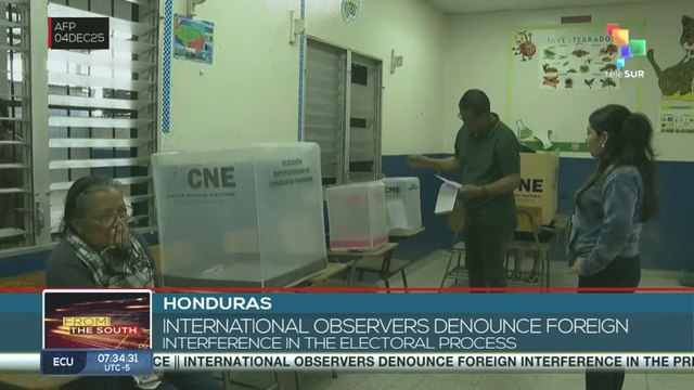 Honduras, international observers denounce foreign interference in the electoral process