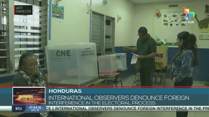 Honduras, international observers denounce foreign interference in the electoral process