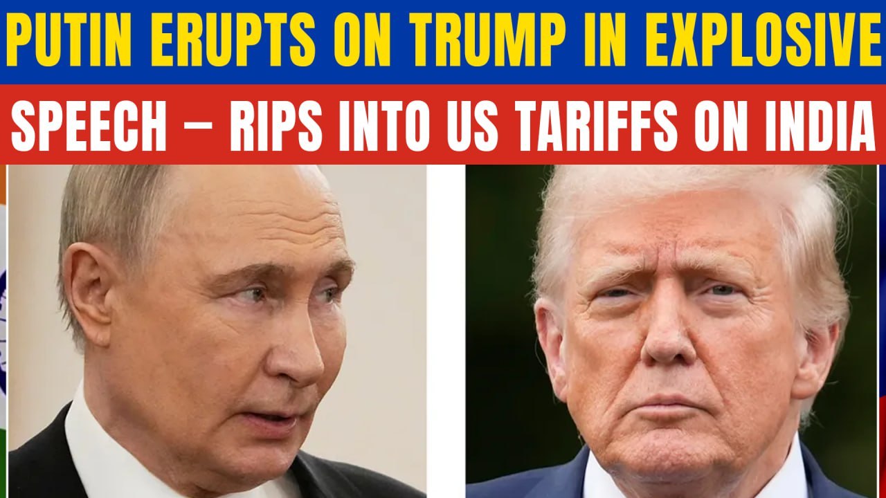 FULL SPEECH: Putin ATTACKS Trump in FIERY SPEECH; Slams Tariffs on India Over Russian Oil Row