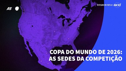 Mapa: Onde serão os jogos da Copa do Mundo 2026