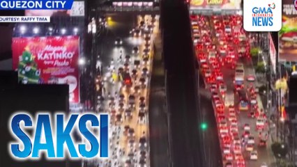 Usad-pagong na trapiko, pahirap sa mga motorista at commuter ngayong unang Biyernes ng Disyembre | Saksi