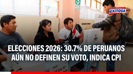 Elecciones 2026: 30.7% de peruanos aún no tiene definido su voto para el próximo presidente del Perú, según CPI