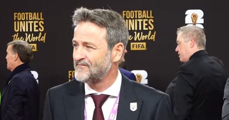 Thomas Christiansen en la alfombra roja del Sorteo del Mundial 2026