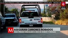 Ubican en Hidalgo predio usado para resguardar camiones de carga robados