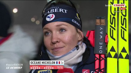 Océane Michelon, troisième du sprint d'Östersund : « Je suis contente de faire le travail à 100 % » - Biathlon - Coupe du monde (F)