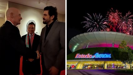 Amaury Vergara presume a Infantino la calidad que tiene el estadio Akron de cara al Mundial 2026