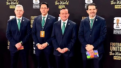 México llega al sorteo del Mundial 2026; Javier Aguirre, Mikel Arriola y Duilio Davino en Washington