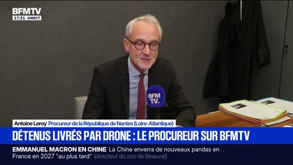 Détenus livrés par drone: "c'est une réalité qui n'est plus acceptable", martèle le procureur de la République de Nantes
