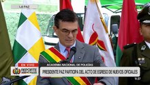 Presidente Paz compromete respaldo a la institucionalidad de la Policía Boliviana a través de seis acciones