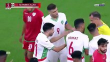 بطاقة حمراء لحمدالله أمام عمان بسبب حركة فنون قتالية