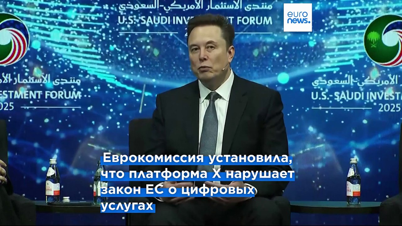Еврокомиссия оштрафовала социальную сеть X Илон...
