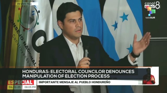 FTS 12:30 05-12: Honduras: electoral councilor denounces manipulation of election process