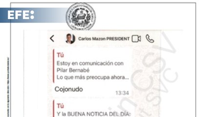 Mazón respondió "cojonudo" a Pradas cuando le dijo que preocupaba el barranco del Poyo