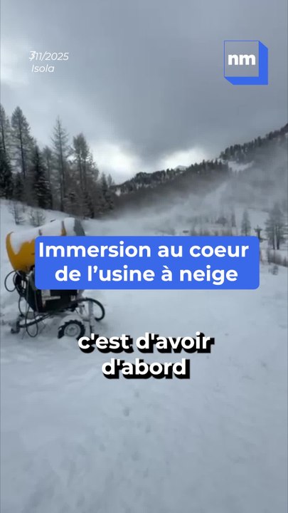 C'est le début de la saison ! Pour l'occasion, on vous explique comment fonctionne une usine à neige