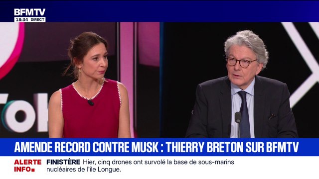 Amende record contre X: Nous sommes la démocratie qui respecte le plus la liberté de parole , affirme Thierry Breton