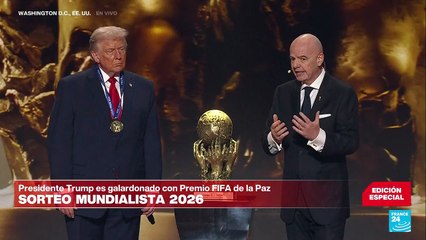 Donald Trump es galardonado con el primer Premio de la Paz de la FIFA