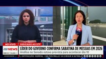 Sabatina de Jorge Messias ao STF acontece em 2026, diz líder do governo | TEMPO REAL