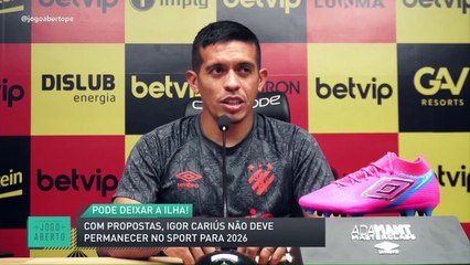 Com proposta, Igor Cariús não deve permanecer no Sport para 2026