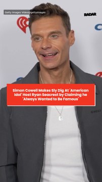 Simon Cowell Makes Sly Dig At 'American Idol' Host Ryan Seacrest by Claiming he 'Always Wanted to Be Famous'