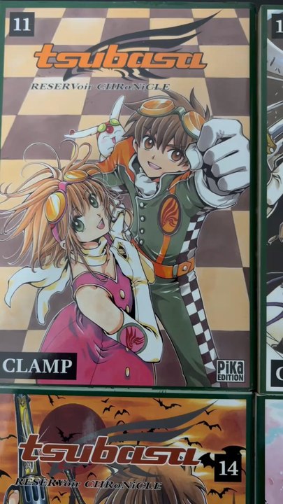 Mangathèque Tour 📚 Les incroyables couvertures des Clamp pour les tomes 11 à 20 de Tsubasa Reservoir Chronicle 💥
