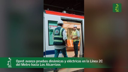 Opret avanza pruebas dinámicas y eléctricas en la Línea 2C del Metro hacia Los Alcarrizos
