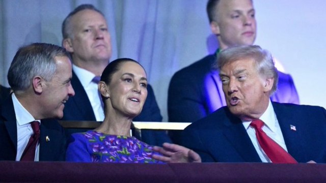 Claudia Sheinbaum y Donald Trump son captados conversando en el Sorteo del Mundial 2026