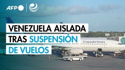 Venezuela aislada tras suspensión de vuelos de aerolíneas internacionales