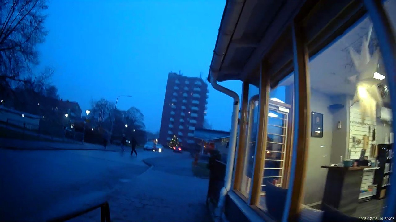 Från Coop på Rosta till Trumpetaregatan i Örebro 5 Dec. 2025