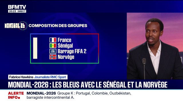 Tirage au sort de la Coupe du monde 2026: la France hérite d'un groupe relevé avec le Sénégal et la Norvège