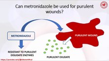 Can metronidazole be used for purulent wounds?