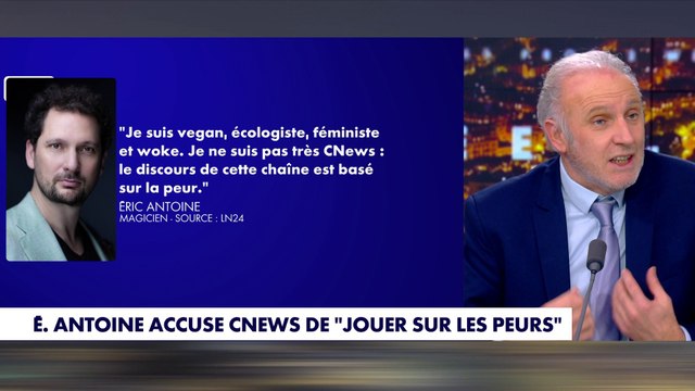 Le plateau réagit aux propos du magicien Éric Antoine à l'encontre de CNEWS