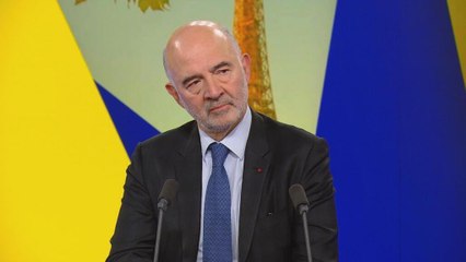 P. Moscovici : "L'UE doit aller jusqu'au bout dans sa volonté d'utiliser les avoirs russes gelés"