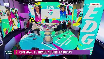 Emission TV : L'Equipe de Greg sur l'Equipe TV Tirage Coupe du monde 2026  La France dans le GROUPE DE LA MORT avec le Sénégal et la Norvège (Fr,5 décembre 2025)