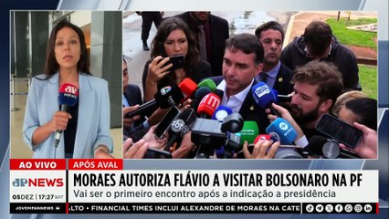 Moraes autoriza Flávio a visitar Bolsonaro na PF