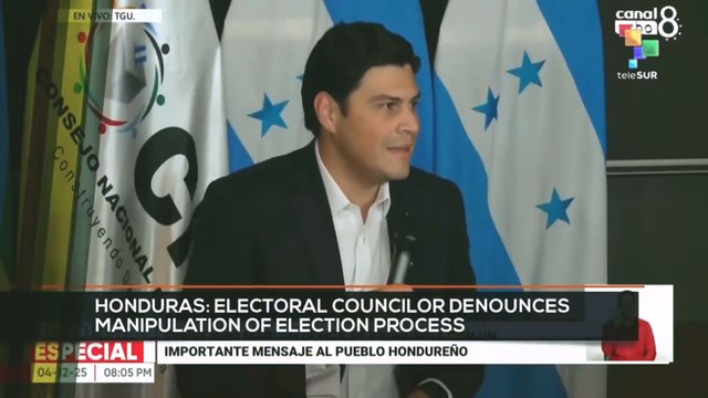 FTS 16:30 5-12: Honduras electoral councilor denounces electoral process manipulation