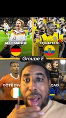 Allemagne, Équateur, Côte d’Ivoire et Curaçao dans le groupe E de la coupe du monde 2026