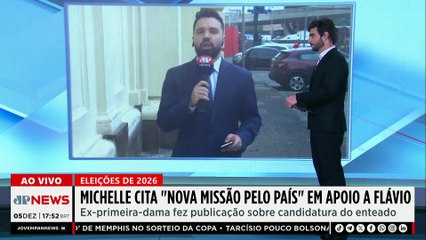 Michelle cita “nova missão pelo país” em apoio à candidatura de Flávio Bolsonaro