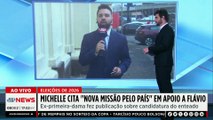 Michelle cita “nova missão pelo país” em apoio à candidatura de Flávio Bolsonaro