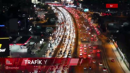 İstanbul'da trafik kilit: Yoğunluk yüzde 90'a ulaştı
