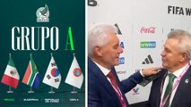 Javier Aguirre se encuentra con Hugo Broos, DT de Sudáfrica tras darse a conocer encuentro en el Mundial 2026